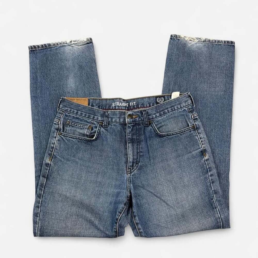 Chaps Denim Straight Fit Jeans Blue Medium Wash